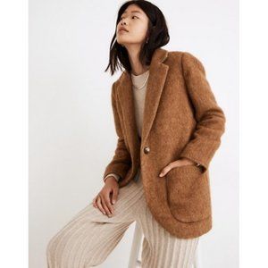 Madewell Larsen Boucle Blazer in Toffee Small